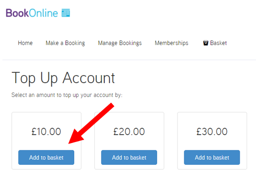 choose amount