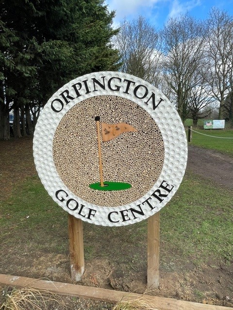 Bug Hotel at Orpington Golf Centre