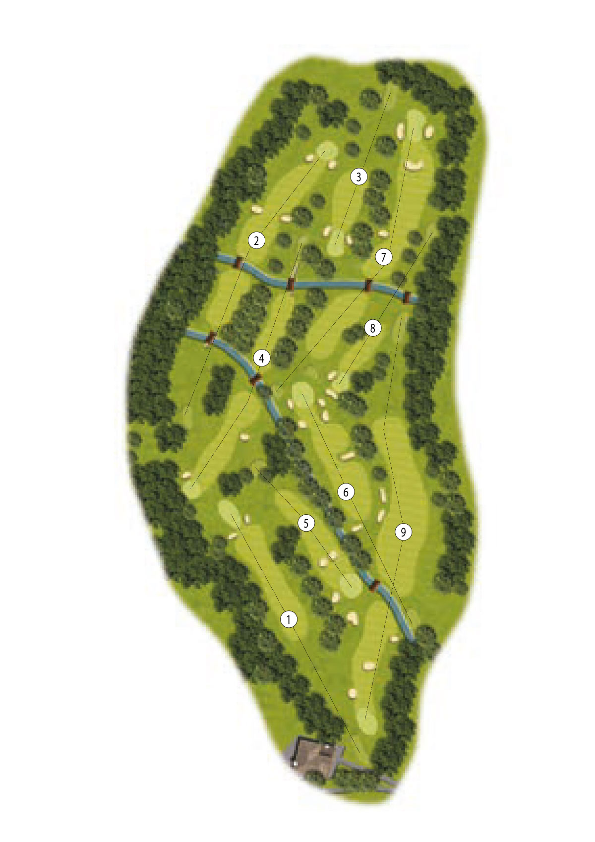 Harborne Church Farm Golf Course map