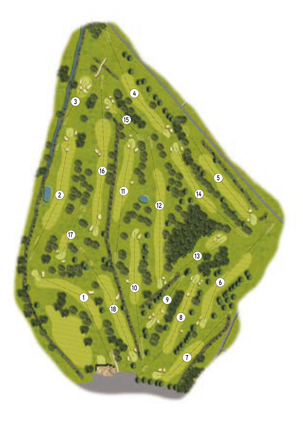 Hatchford Brook Golf Centre map