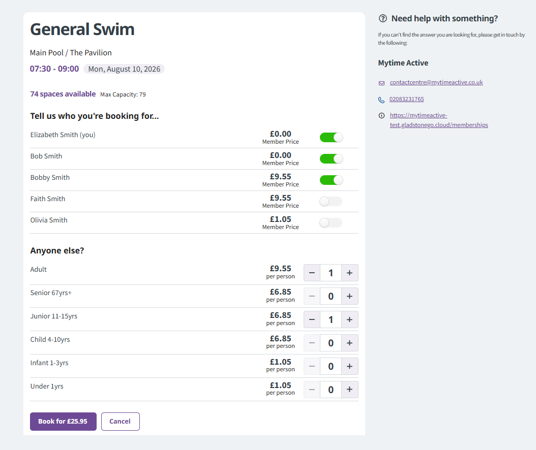 General Swim Linked