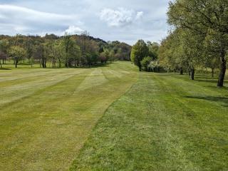 7th hole looking up towards the green