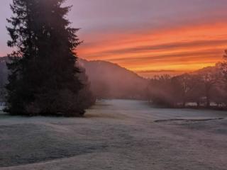 Looking back at the 17th hole