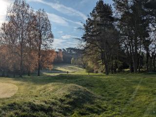 Looking up the 16th hole fairway