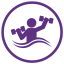 Aqua fit icon