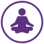 Yogic sleep icon