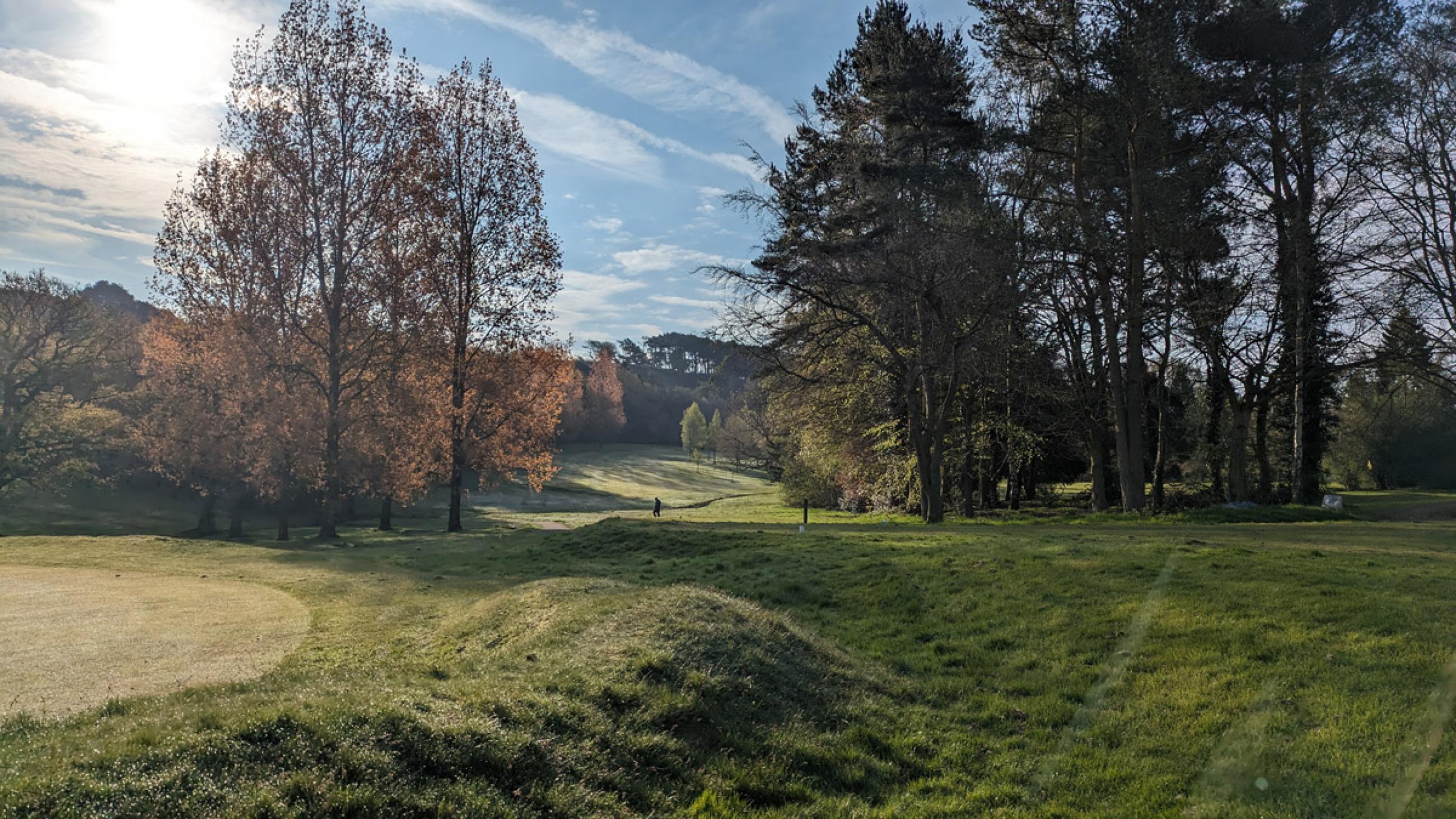 Looking up the 16th hole fairway