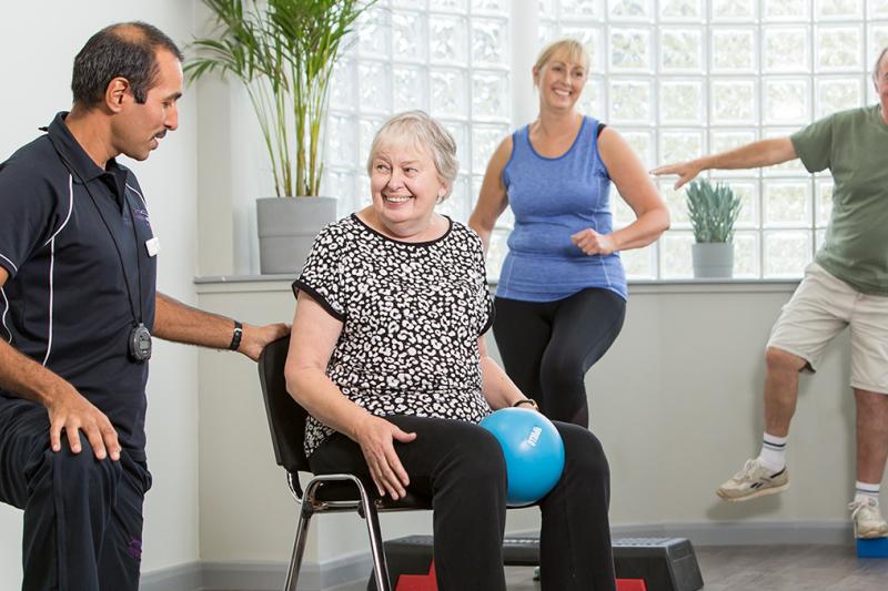 People at an ESCAPE-pain session