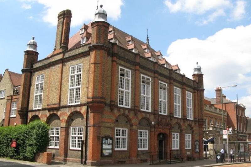 Outside of Beckenham Public Hall