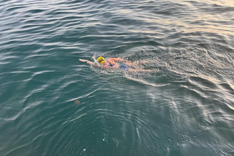 Rachael Swimming